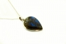 Labradorite Pendentif Argent